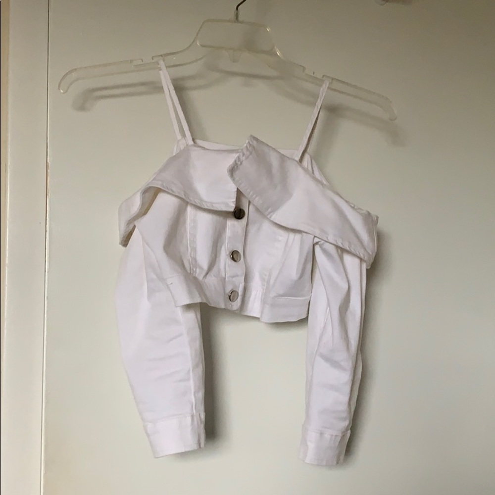 White fashionnova top